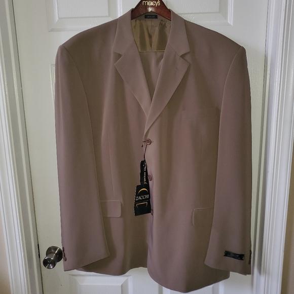 Zacchi Classico Italiana Taupe 2 Piece Suit